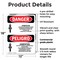 Signmission Asbestos Cancer Lung Disease Bilingual Danger Sign, Plastic, 12in W x 18in L, 2PK OS-2PACK-DS-P-1218-VS-1033 - alternate 8